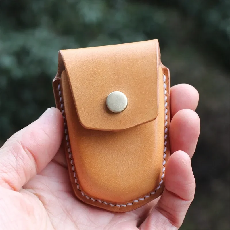 for Cadillac Leather Key Case Vegetable Tanned Handmade All-inclusive Key Holder