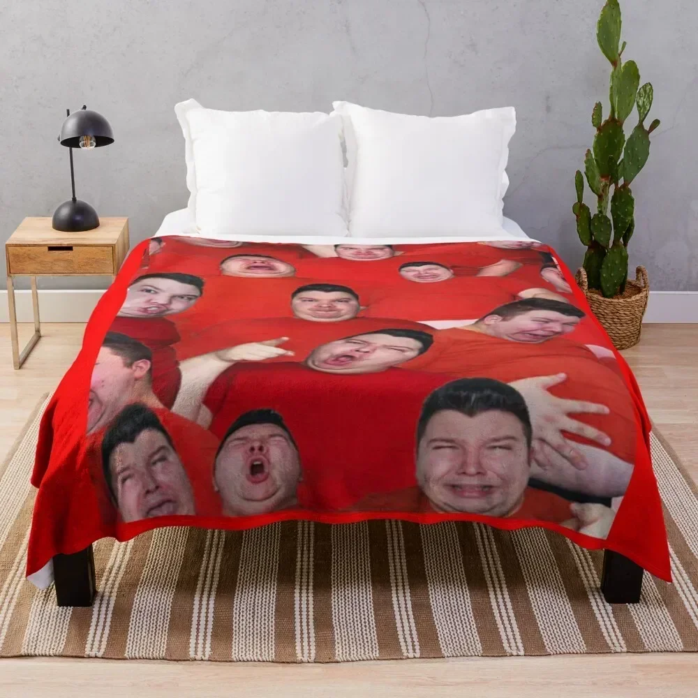 

Nikocado Avocado Merch logo Throw Blanket Outdoor Soft Blanket for Picnic Beach Camping