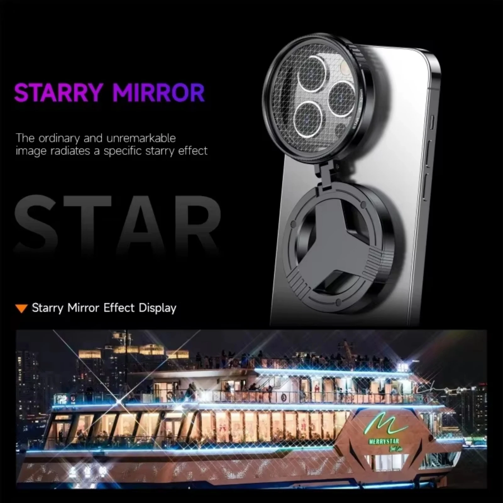 52mm Magnetic Stand Phone Lens CPL Polarizer Filter for iPhone/Samsung and Other Smart Phones Retractable Magnetic Mount Adapter view 5