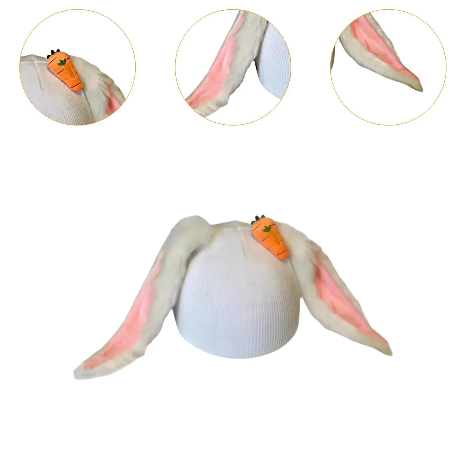 آذان الأرنب غطاء خوذة التزلج مضحك خفيفة الوزن الجدة الدفء قبعة محبوكة جميلة عملية عادية تنوعا الملحقات الناعمة #6