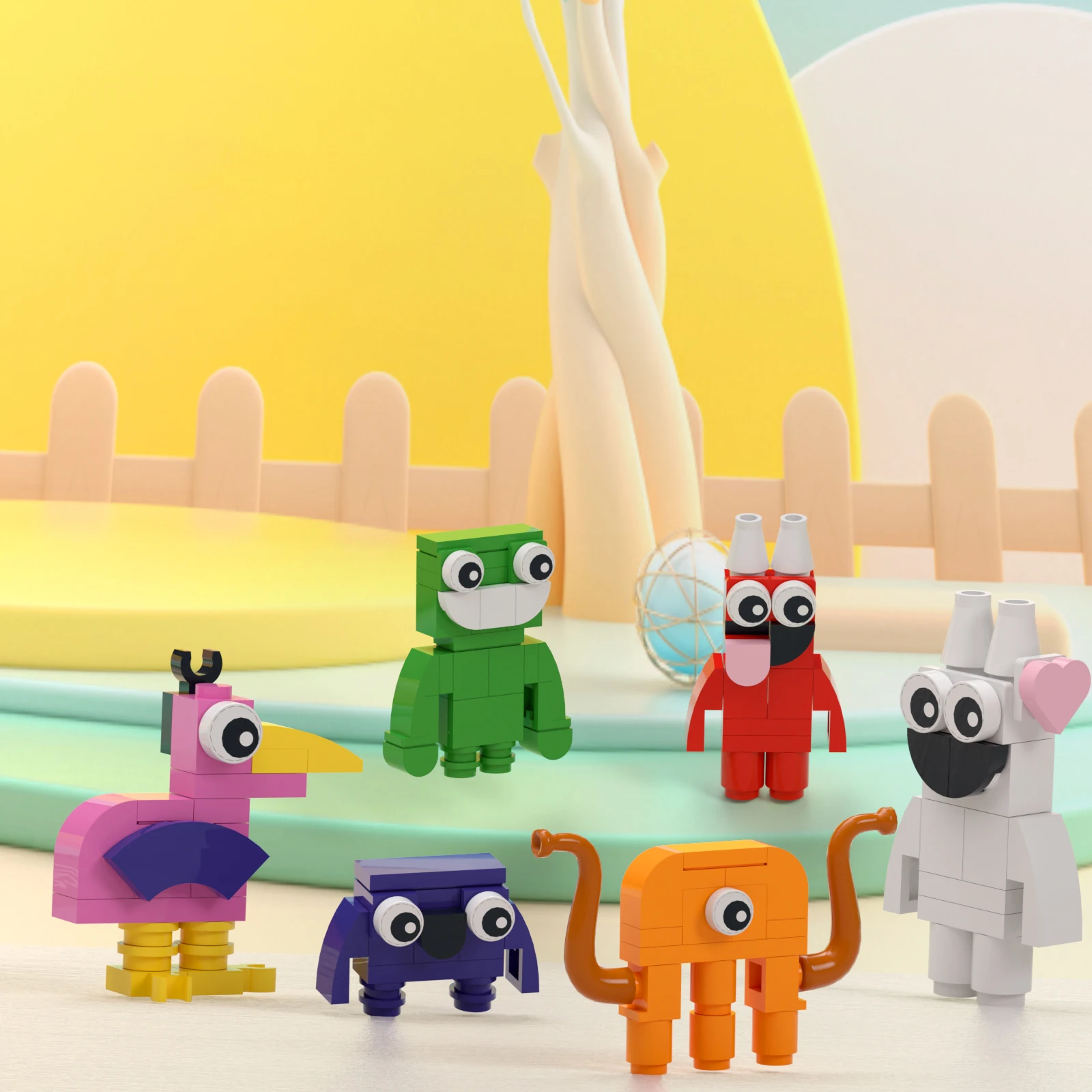 

BanBan Kindergarten Building Blocks Set,Game Character Toy, Educational Toys,creative birthday ,Christmas, Halloween, gift