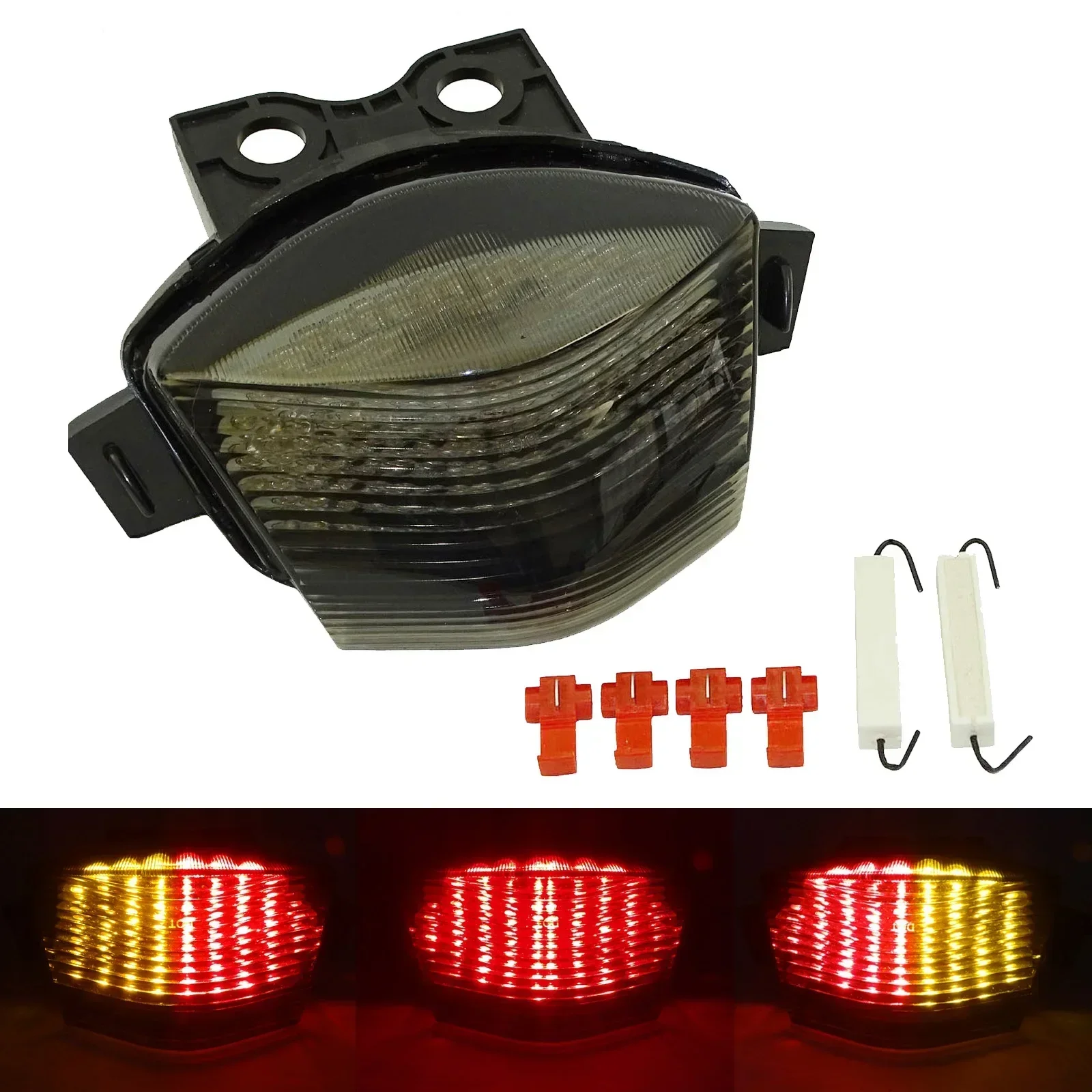 waase Taillight Tail Brake Turn Signals Integrated Led Light For 2006 2007 2008 KAWASAKI Ninja 650R EX650 ER6 ER 6N 6F ER6N ER6F