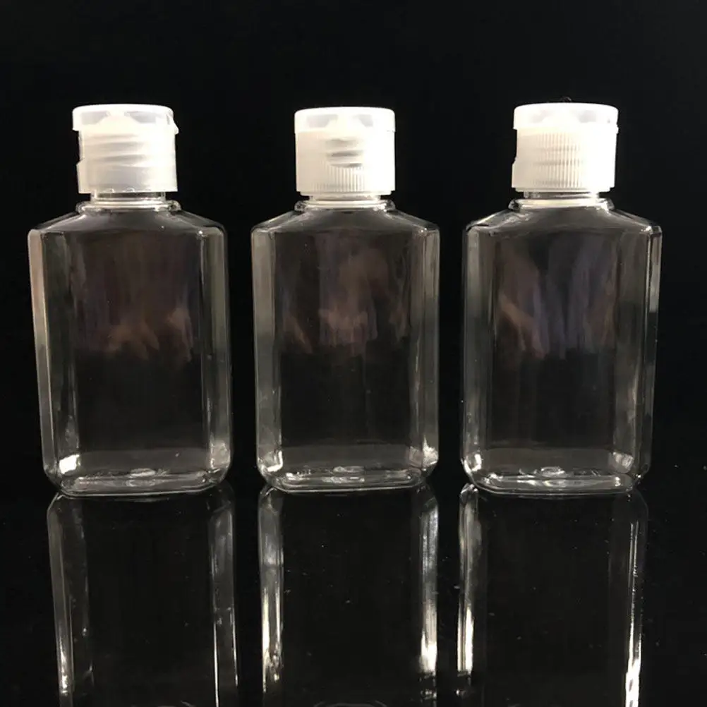 

Набор из 35 восьмигранных дорожных флаконов с откидной крышкой для лосьона, шампуня, прозрачные пластиковые многоразовые дозаторы для косметического геля