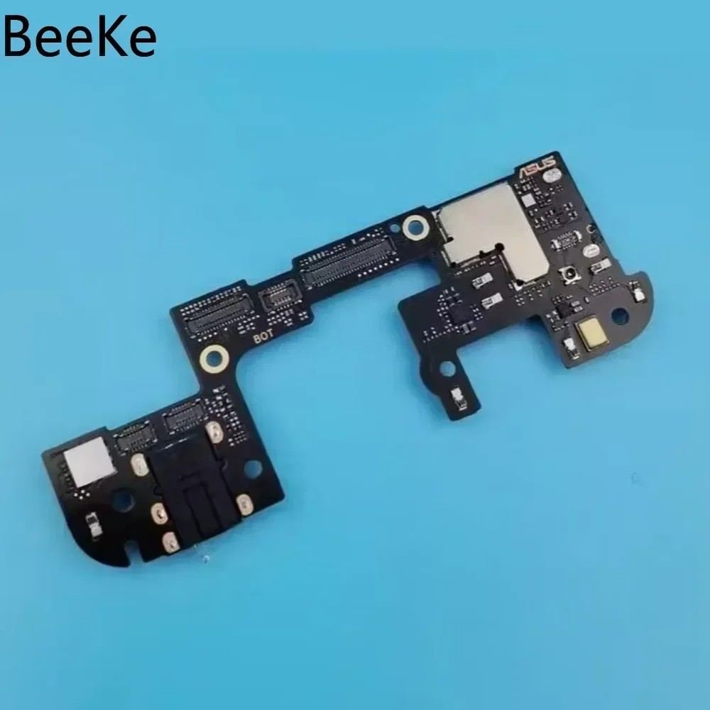 Repair Original For ASUS ROG Phone 5 5S 6 7 Pro ZS673KS SIM Card Reader Board Slot Headphone Earphone Audio Jack Flex Cable Part