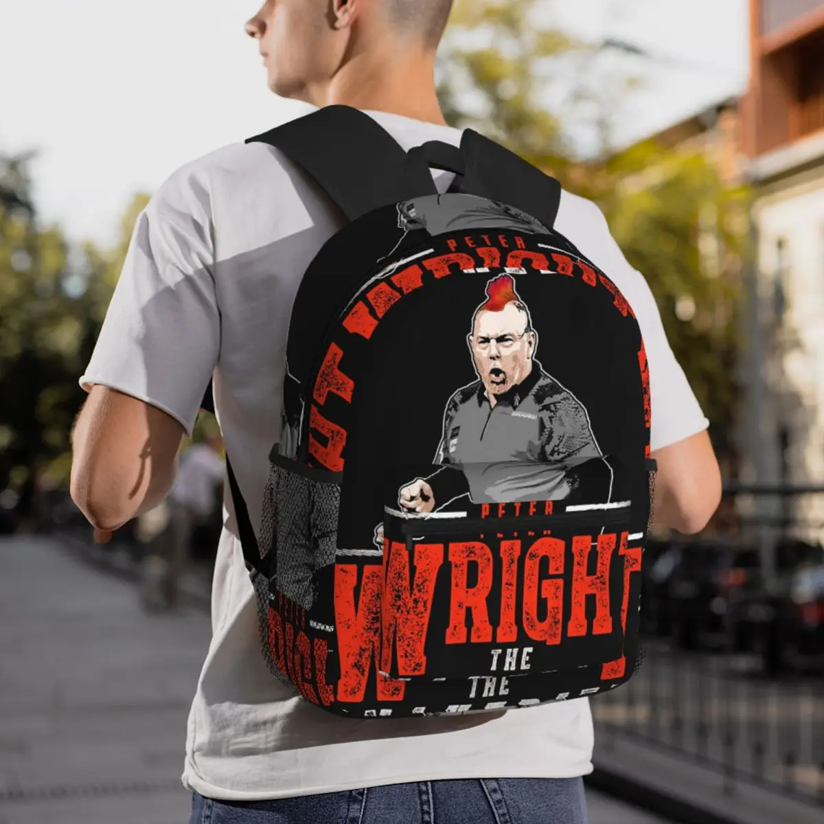 Team Peter Wright Backpack Student BookBag Kids School Bag Computer Shoulder Bags for Boys Girls