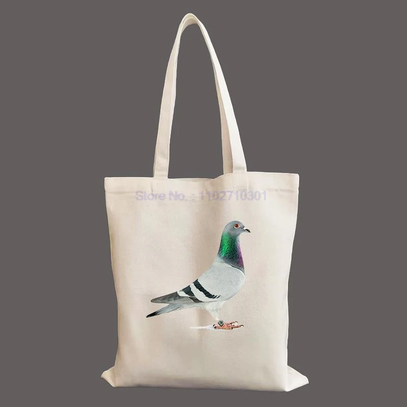 

Bird Pigeon Animal Graphic Personalized Custom Canvas Bag Shopping Bag Customized Large Capacity Tote Bag women's Canvas Bag