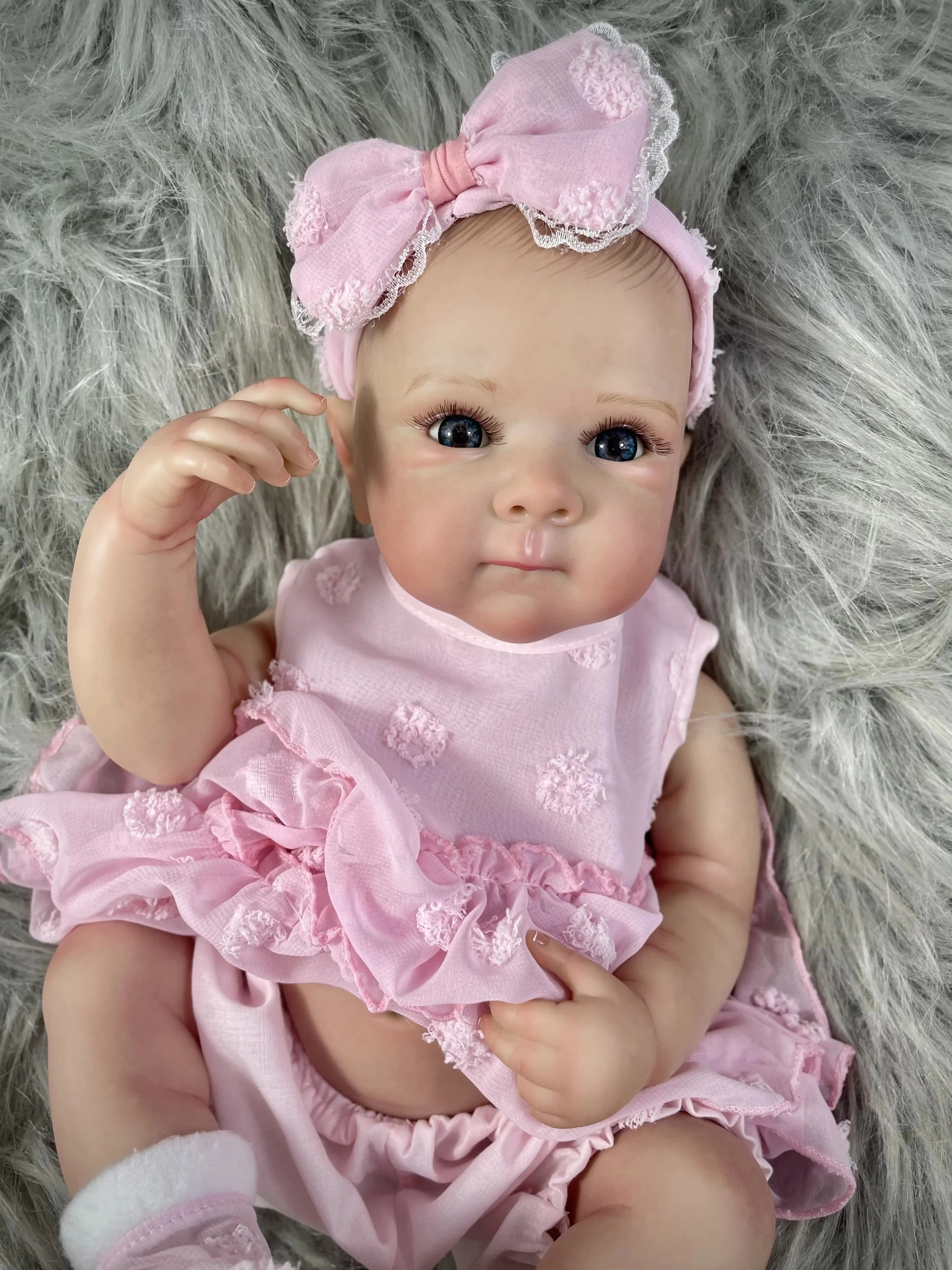 Lalki Reborn Bettie 48 cm Realistyczne, wyglądające jak żywe, urocze noworodki dziewczynki Najlepszy prezent na urodziny i Boże Narodzenie Zabawka