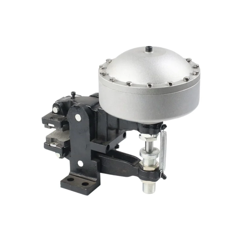Vertically mounted force arm safety disc brake shaped brake core bearing components