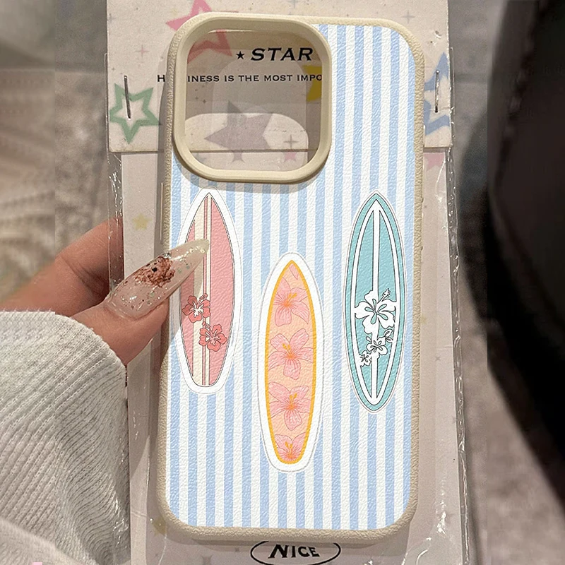 

Summer Limited Edition 3 Surfboards Blue Case For Samsung Galaxy S26 Ultra S25 Plus S24 FE S23 S22 A17 A37 A57 A56 A55 A54 Cover