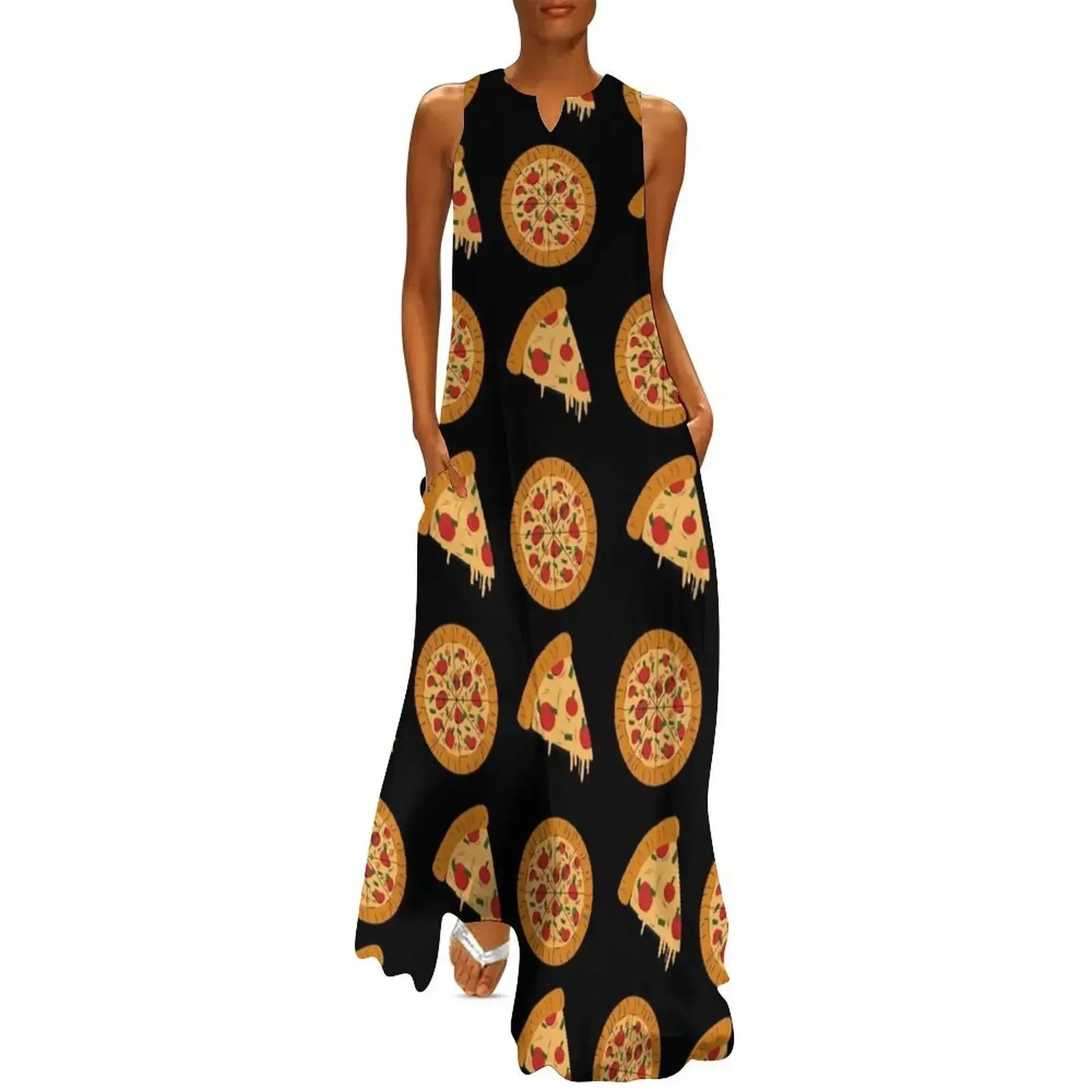 

Pizza Instead, Save Turkey, Thanks Lunch Long Dress wedding guest dress 2025 Dress