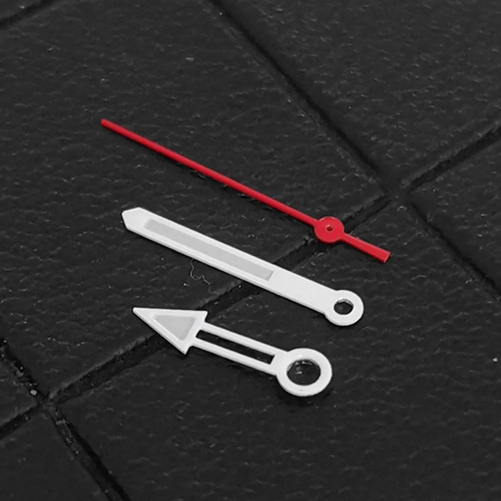 Lancette NH35 lancette dell'orologio di colore bianco rosso verde luminoso per accessori per orologi con modifica del movimento NH35/NH36/4R/7S