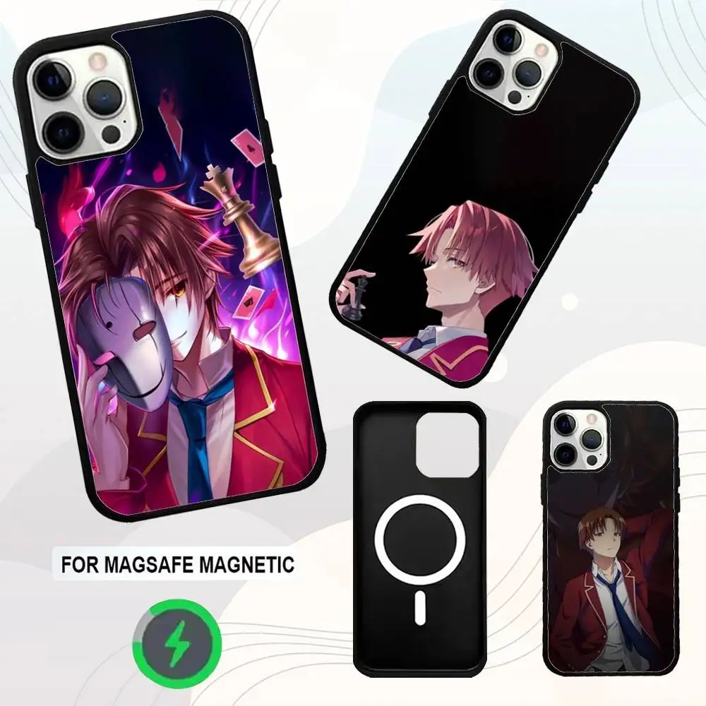 

K-Kiyotaka Anime Phone Case For iPhone 16e,16,15,14,13,12,11,Plus,Pro,Max,Mini Magsafe Magnetic Wireless Charging