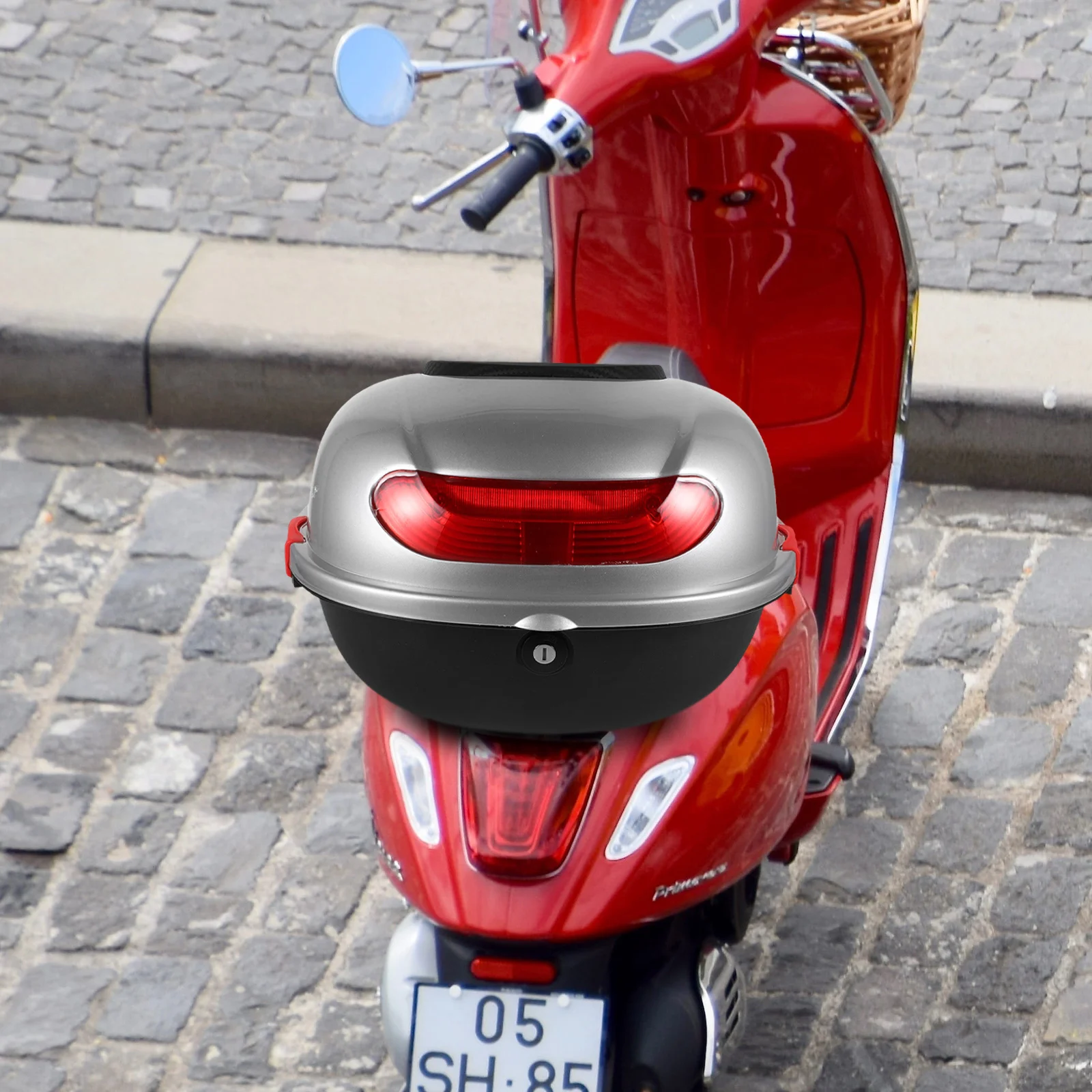 

Motorcycle Tail Box Large Capacity Waterproof Storage For Tools Gloves Raincoat Universal Scooter Electric Motorbike Top