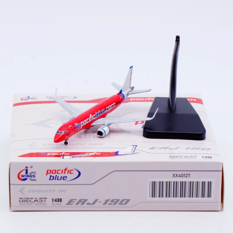 XX40127 Alloy Collectible Plane Gift JC Wings1:400 Pacific Blue Airlines EMBRAER ERJ-190AR Diecast Aircraft Jet Model VH-ZPM