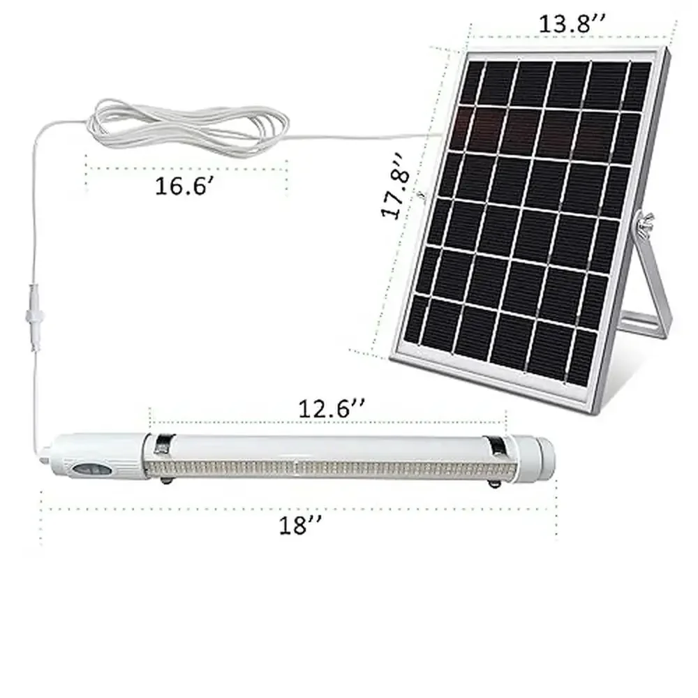 Luz de cultivo de espectro completo con energía Solar con 108 LED, baterías de 20000mAh, Control remoto, lámpara de cultivo de plantas para interiores y exteriores IP67