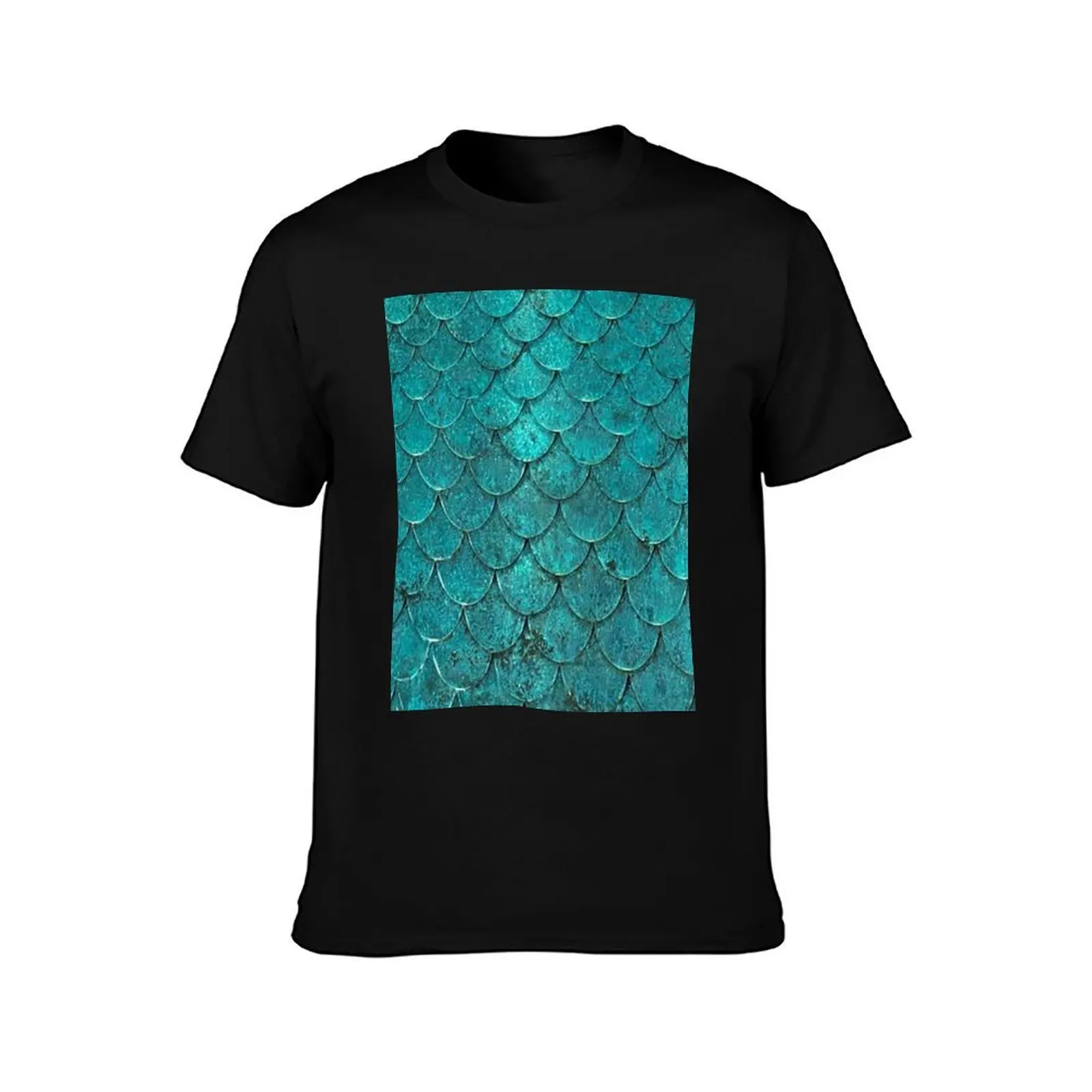 Mermaid Scales T-Shirt Soft Stretch Short Sleeve Top T-Shirt