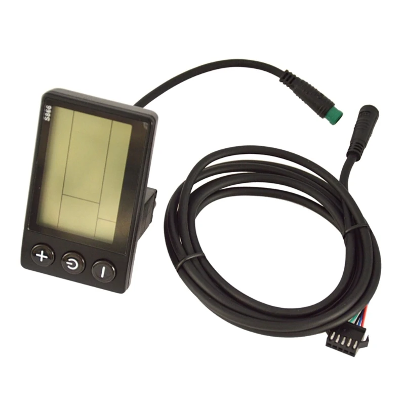 LCD Display for Electric Bike S866 Control Electric with Plug Controller Scooter LCD Display Panel Parts