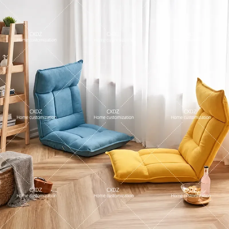 Home Bedroom Balcony Leisure Single Folding Lazy Sofa Tatami Recliner Backrest