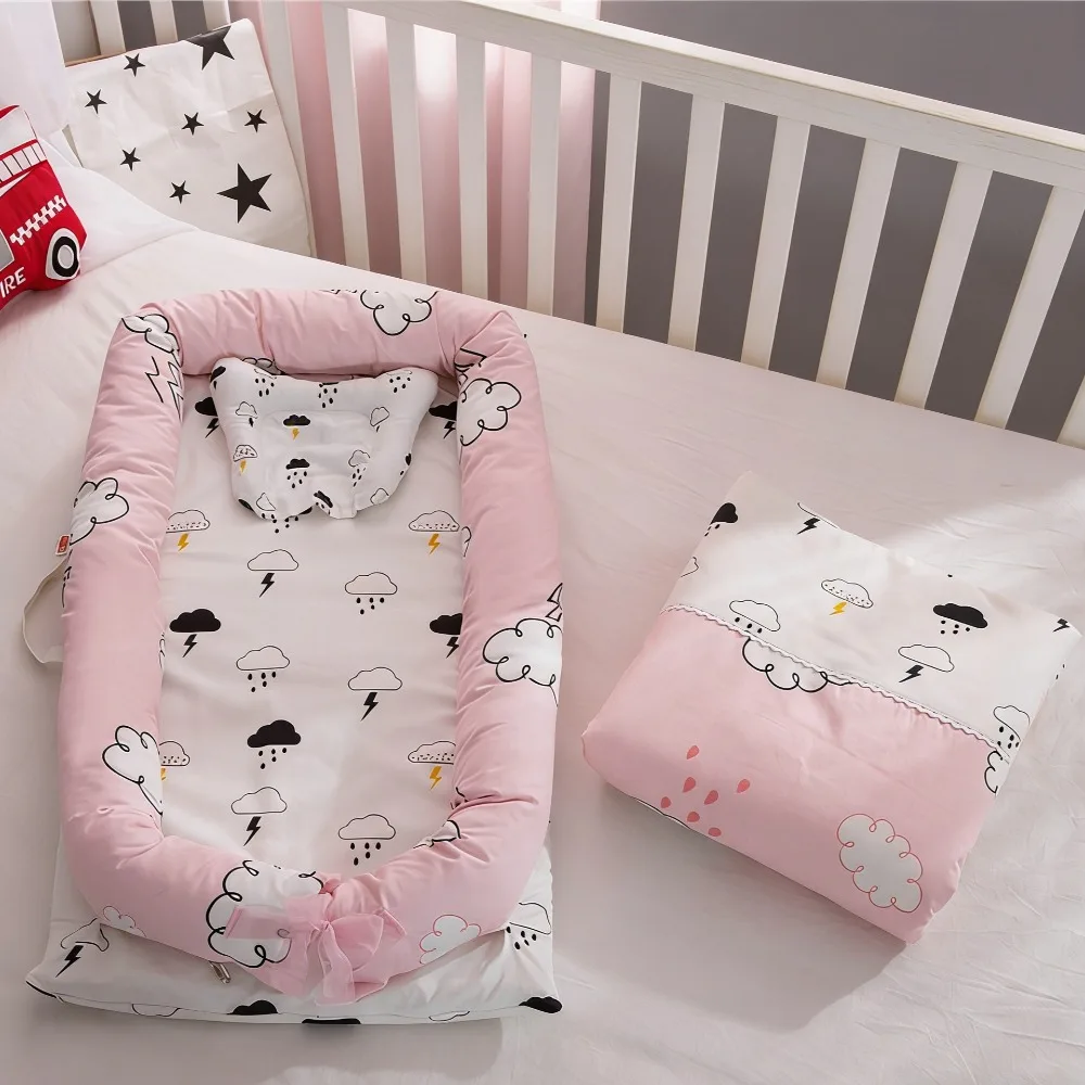 

Портативная детская люлька, съемная моющаяся бионическая кроватка для новорожденных, детская кровать-гнездо