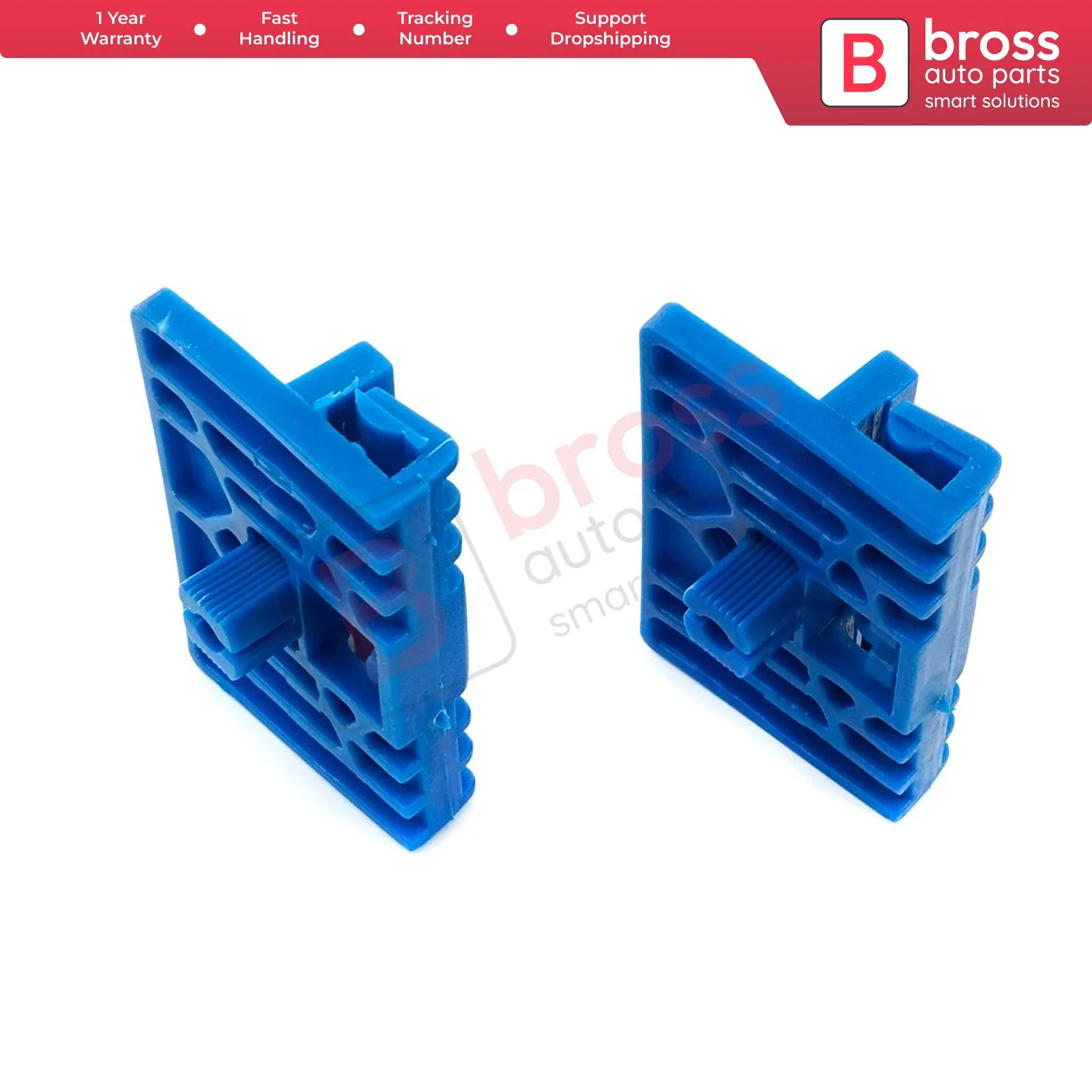 Bross Auto Parts BWR4 2 Pieces Electrical Power Window Regulator Clips Front Doors 8L3837461, 8L3837397 for Audi A3 8L A6 C5