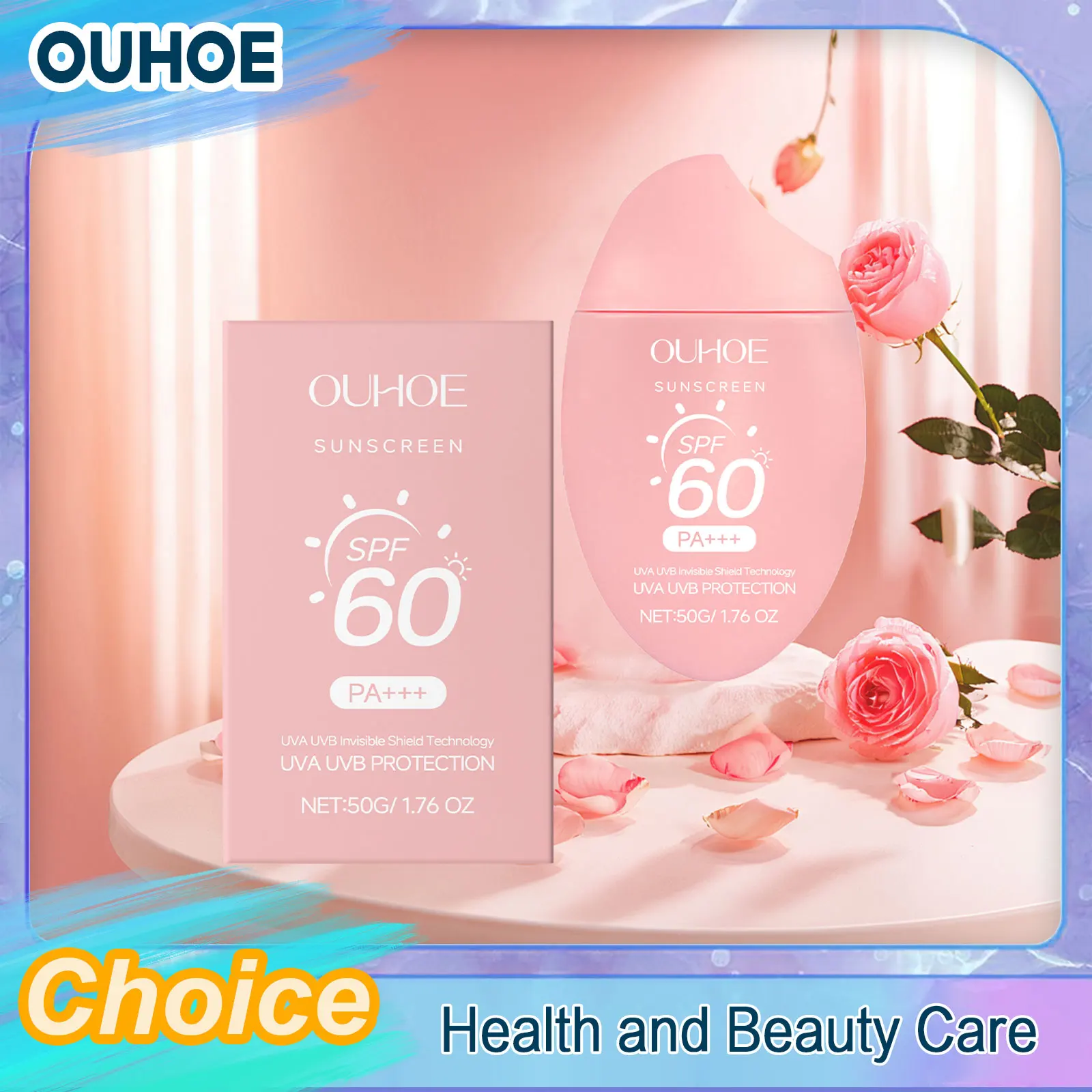 

Sun Protection Cream SPF 60 Anti UV Prevent Sunburn Resisting Sunlight Brightening Outdoor Waterproof Broad Spectrum Sunscreen