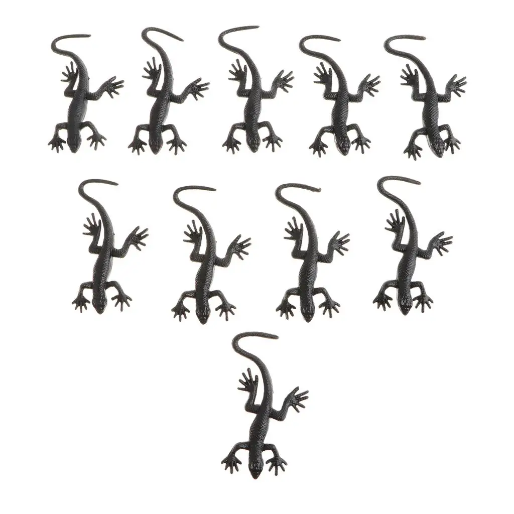 10 Stuks Levendig Reptiel Dier Rubber Gekko Model Figuur Kinderen Leren Speelgoed 5X3Cm