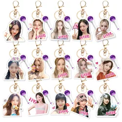 KPOP (G)I-DLE GIDLE I FEEL Merch portachiavi per donna uomo Kawaii Fashion acrilico portachiavi regali borsa per auto accessori per ciondoli