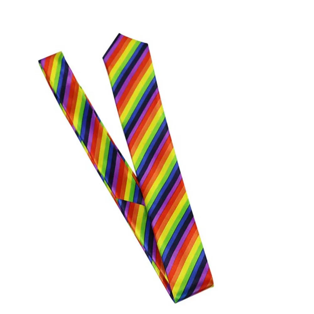 3 قطعة الحمالات الملونة ربطة القوس فيونكة مجموعة قابل للتعديل مطاطا قوس قزح الحمالات ل الجينز السراويل للجنسين زي حفلة الأقواس التعادل #4