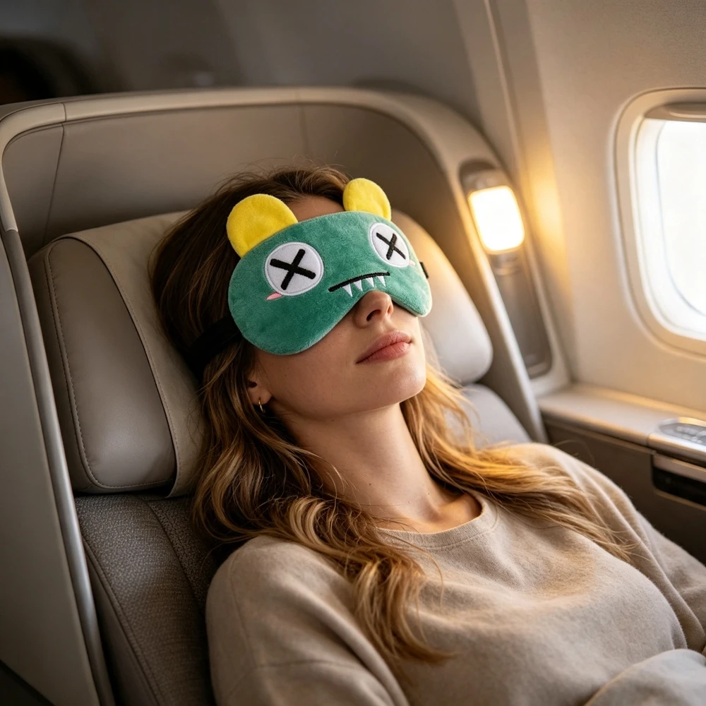 Embroidery Online - Cartoon Fun Blackout Eye Mask, Student