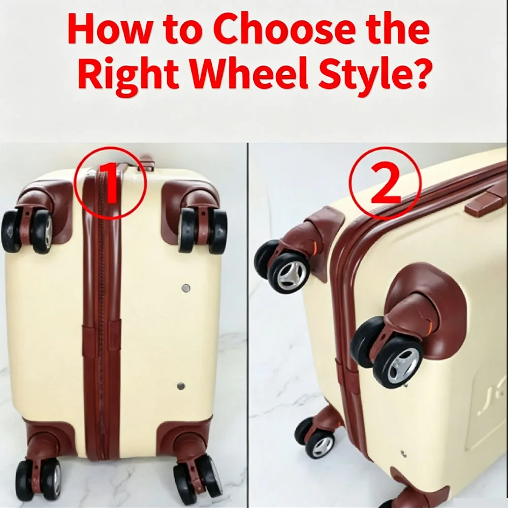 1-5 Pair Universal Suitcases Password Travel Leather Bags Replacement And Repair Parts High Elasticity PU Universal Wheels