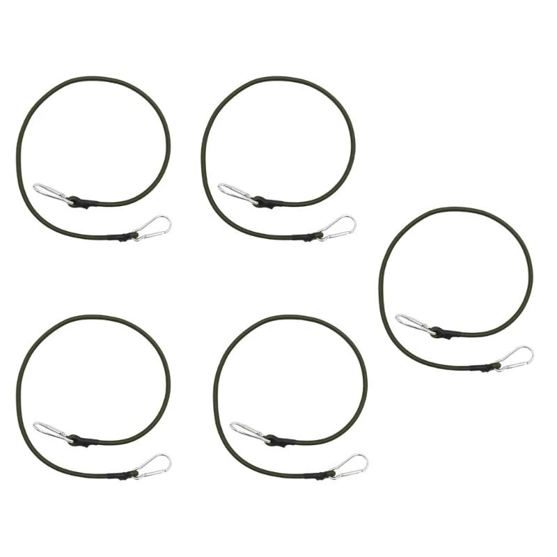 92ME Bungee Rope Expander with Hook in 4 Size, Rubber Tensioner with Carabiner Hook