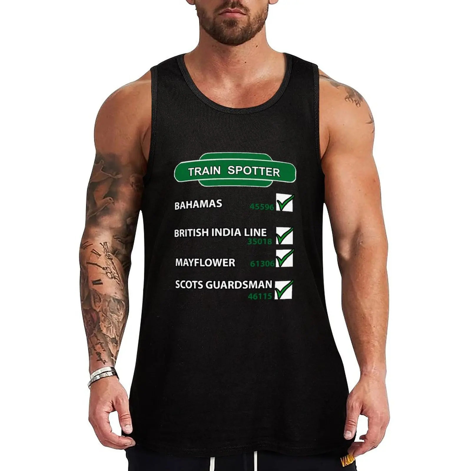 Steam Train Spotter Tank Top Premium Soft Tank Top Breathable Comfort Sleeveless