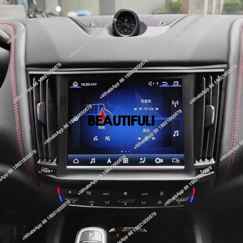 Upgraded Digital Instrument Cluster/Android Touchscreen Radio with Built-in CarPlay&Android Auto for  Levante 2016-2023