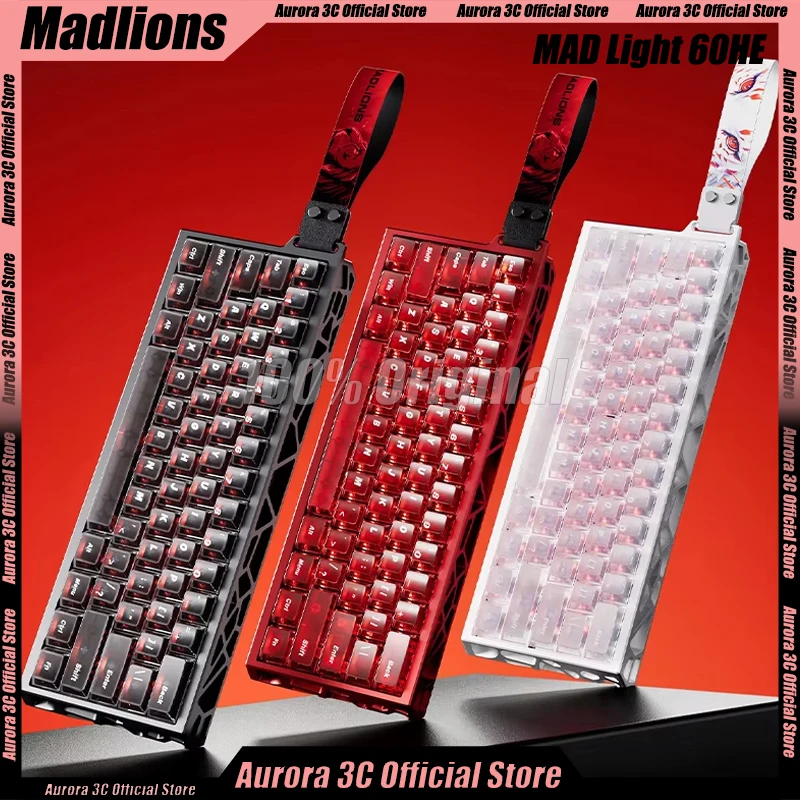 

FGG Madlions MAD Light 60HE Клавиатура с магнитным переключателем Механическая клавиатура Проводная 8000 Гц 0,01 ммRT Игровая клавиатура Аксессуар для ПК