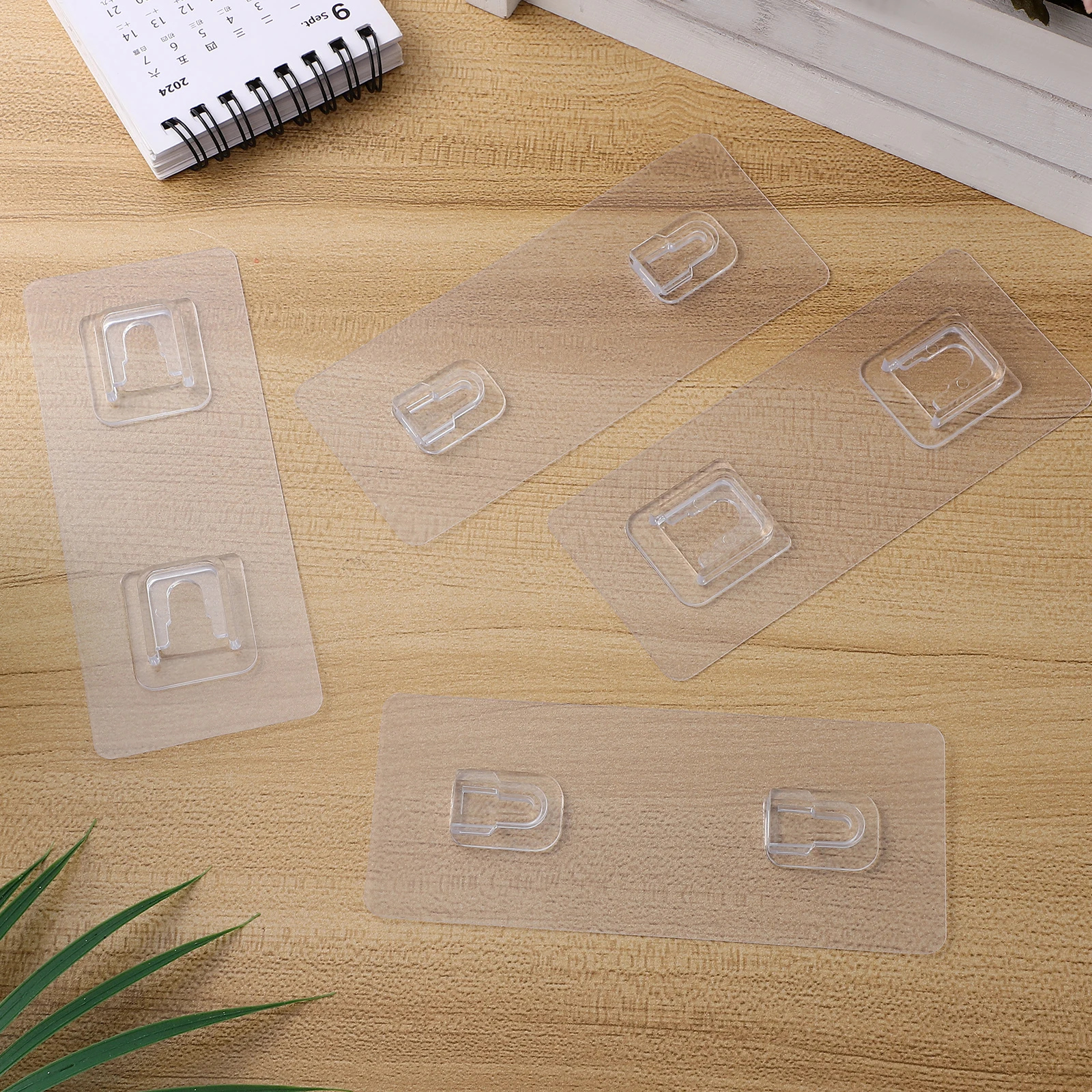 

20 Sets Double Sided No Trace Hook Adhesive Pvc Sticky Self-adhesive Picture Hooks