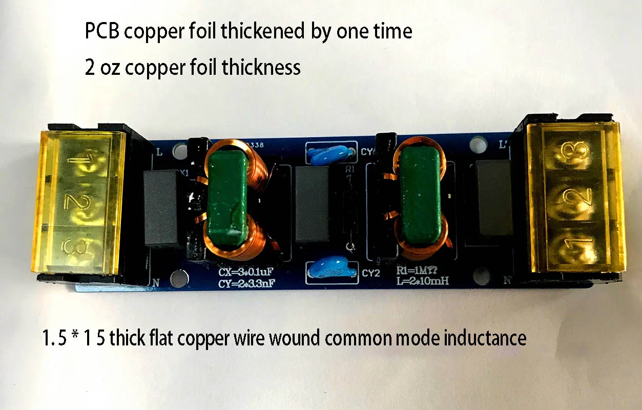 

Фильтр источника питания для фильтрации электромагнитных помех 6A 25A 50/60 Гц AC утолщенная медная фольга