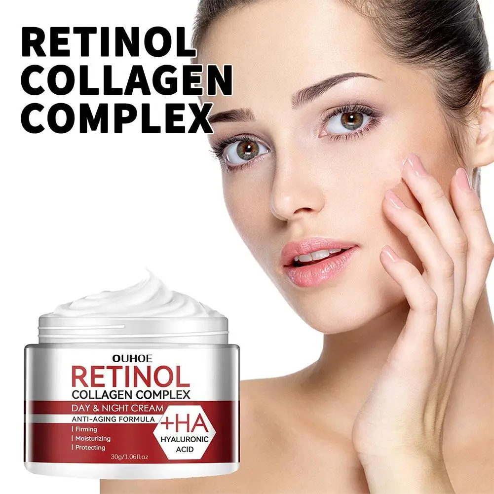 30g Wrinkle Removing Cream Retinol Anti Aging Firming Lifting Fade Fine Line Hydratation Moisturizing Brightening Skin Care