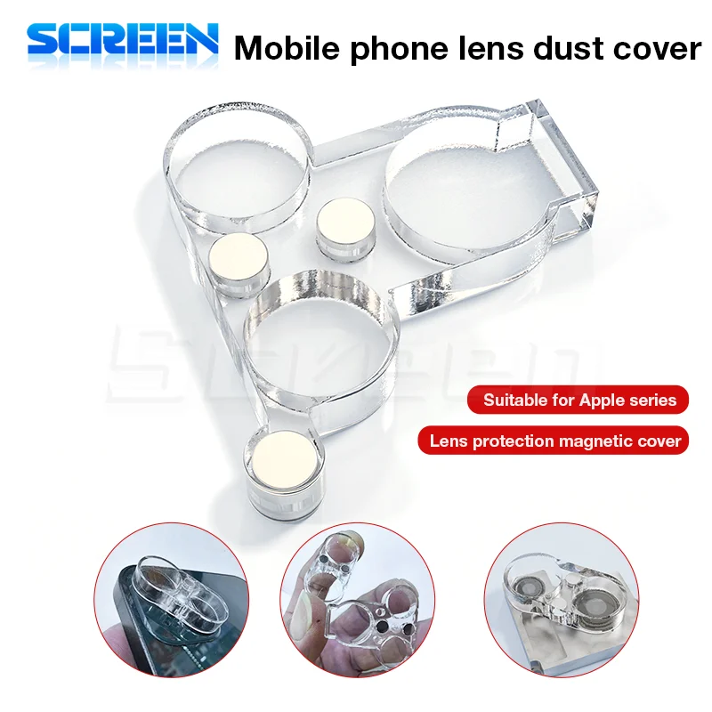 YCS Camera Lens Cover Magnetic Protector For iPhone 16/15/14/13 Rear Camera Protection During Soldering Repair Shield Cover sets