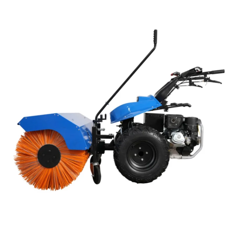 High-Efficiency Four-Wheeled Snow Melting Pusher Engine New Municipal Road Sidewalk Snowplow Bearing Core Snow Sweeper