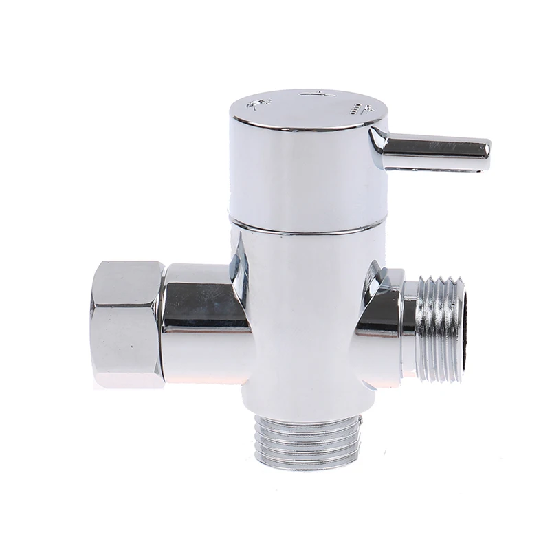 G1/2" Shower Head Diverter Valves Water Separator Adjustable Three-way Valve For Handheld Nozzle For Faucet Bathroom