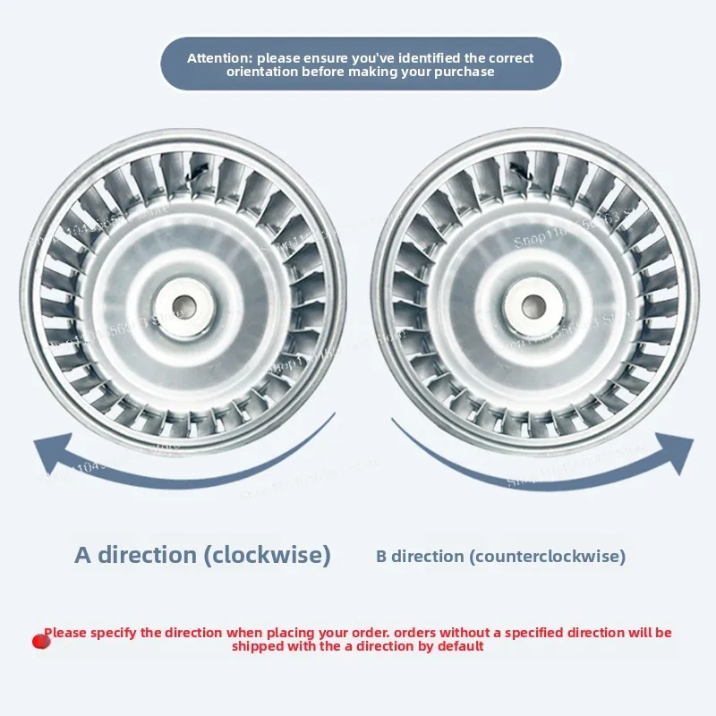 Multi-Wing Galvanized Sheet Centrifugal Fan Impeller, Long Shaft Motor A-Direction Vertical Impeller for HVAC System