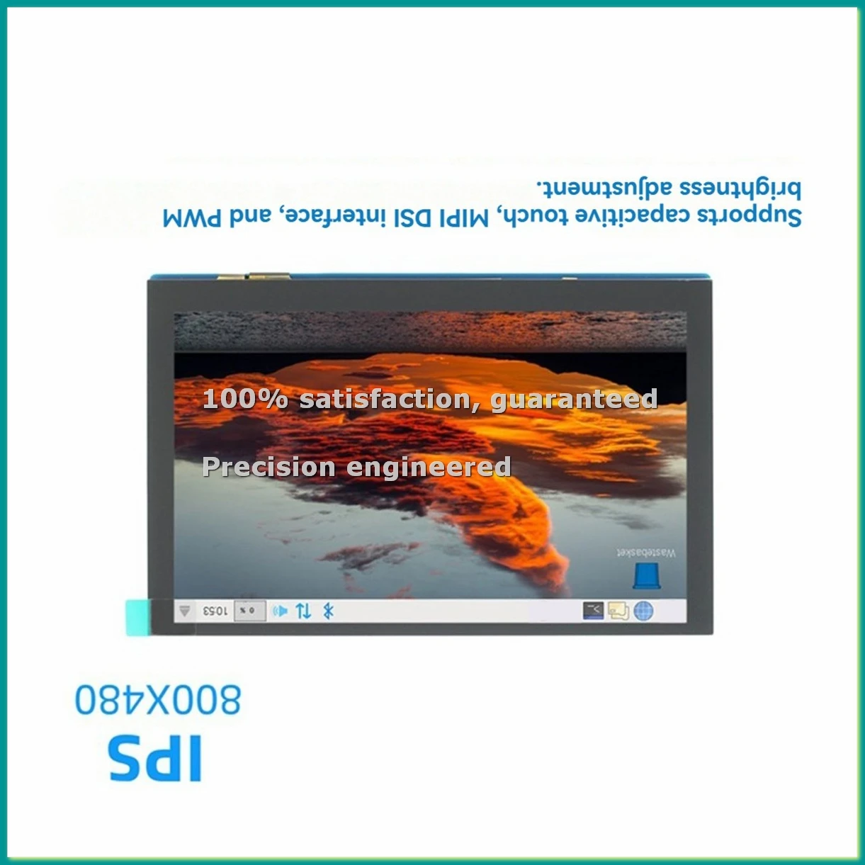 

7-дюймовая QLED-панель интерфейса с мультитач-экраном для 4B/3B/2B и других материнских плат полного спектра - TCES