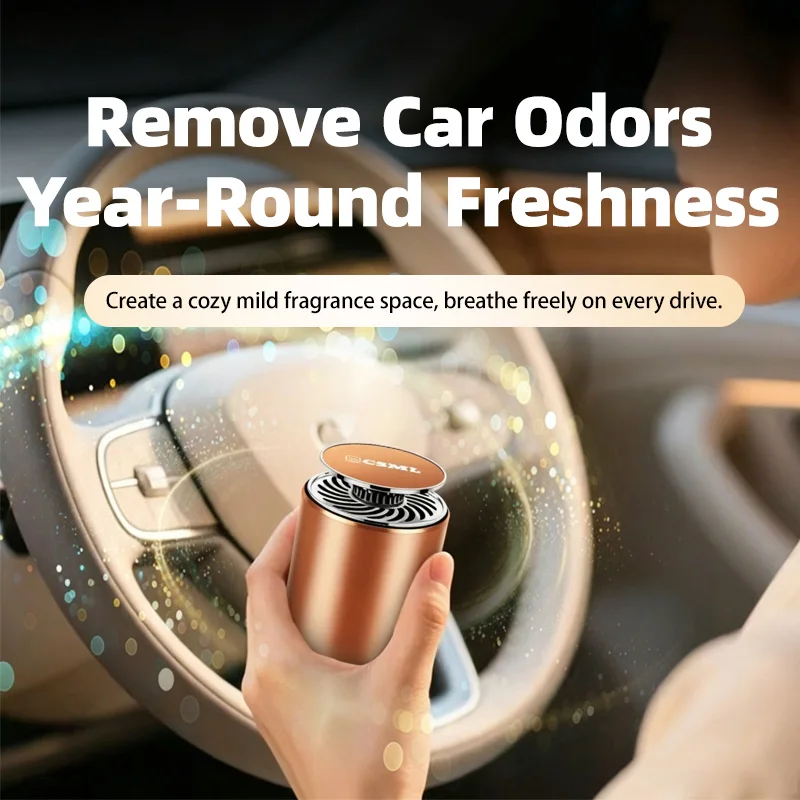 Ambientador Sólido para Coche, Suministros para Automóviles, Aromaterapia Sólida en Lata, Aroma a Té Zen y Fragancia a Gardenia, Desodorante Aromático para Coche