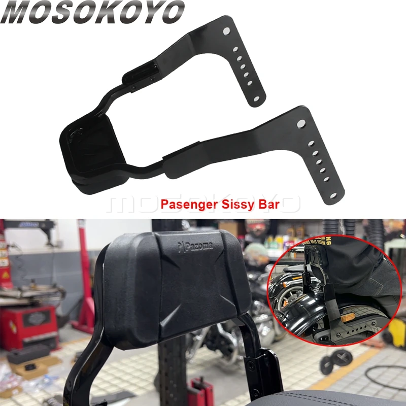 

Motorcycle Passenger Rear Backrest Pad Detachable Sissy Bar For Harley Low Rider Softail FXLR FXLRS Accessories Parts 2018-2025