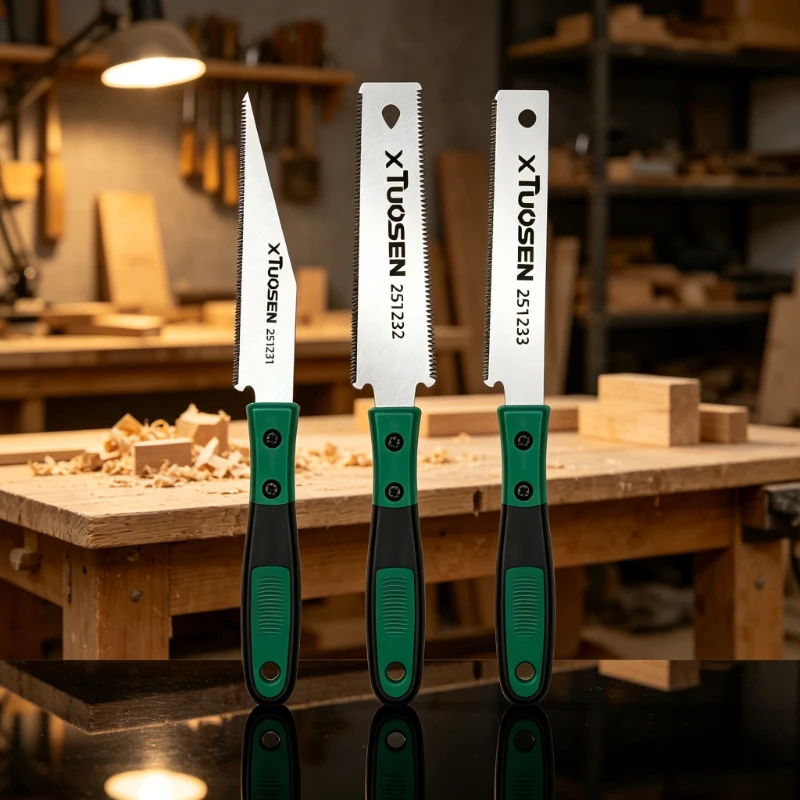 1/2-piece or single-piece Japanese saws, hardwood fine-toothed saws，portable cutting tools with anti-slip wooden handles