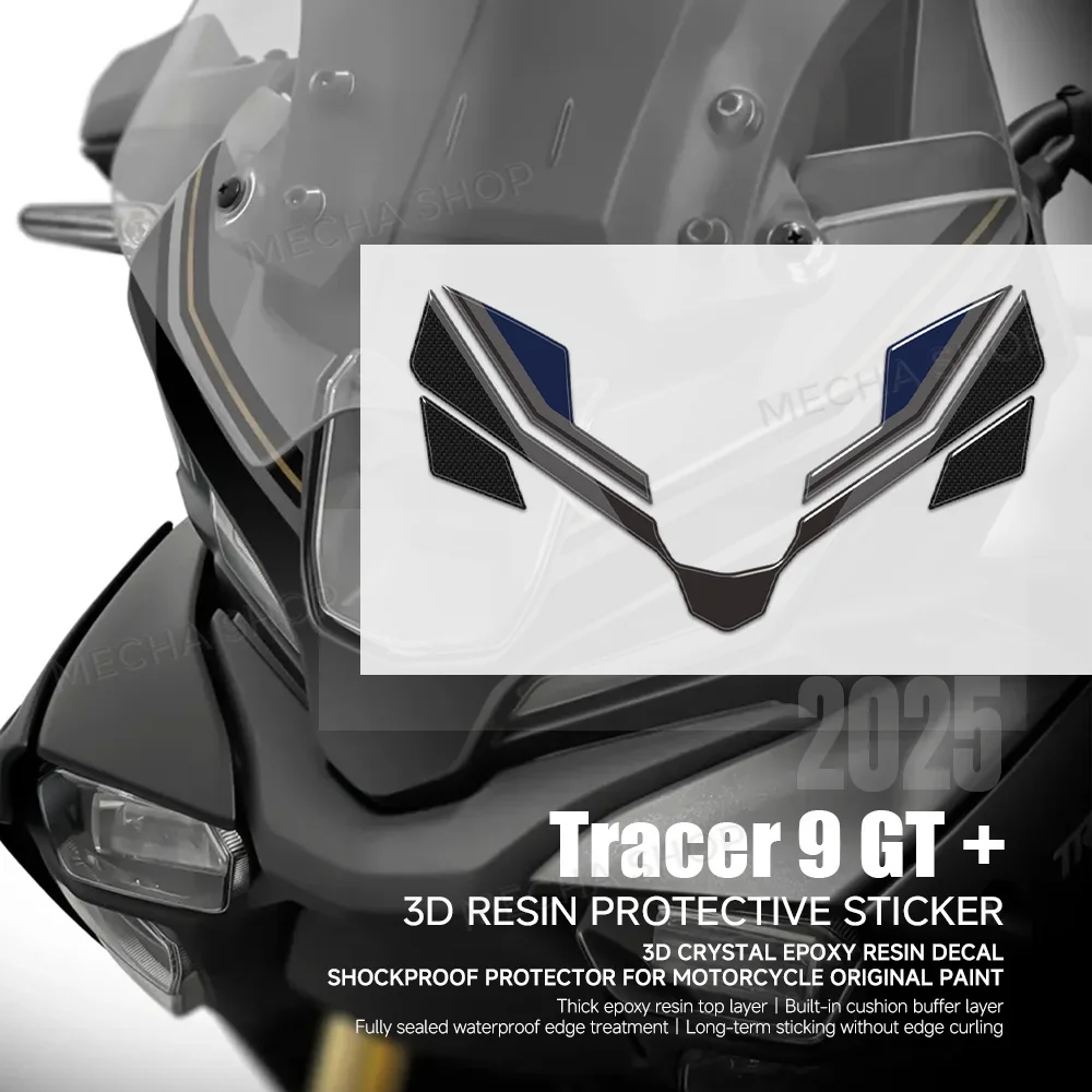For Tracer 9 GT / + 2025 3D Sticker Protection Kit Front Sticker