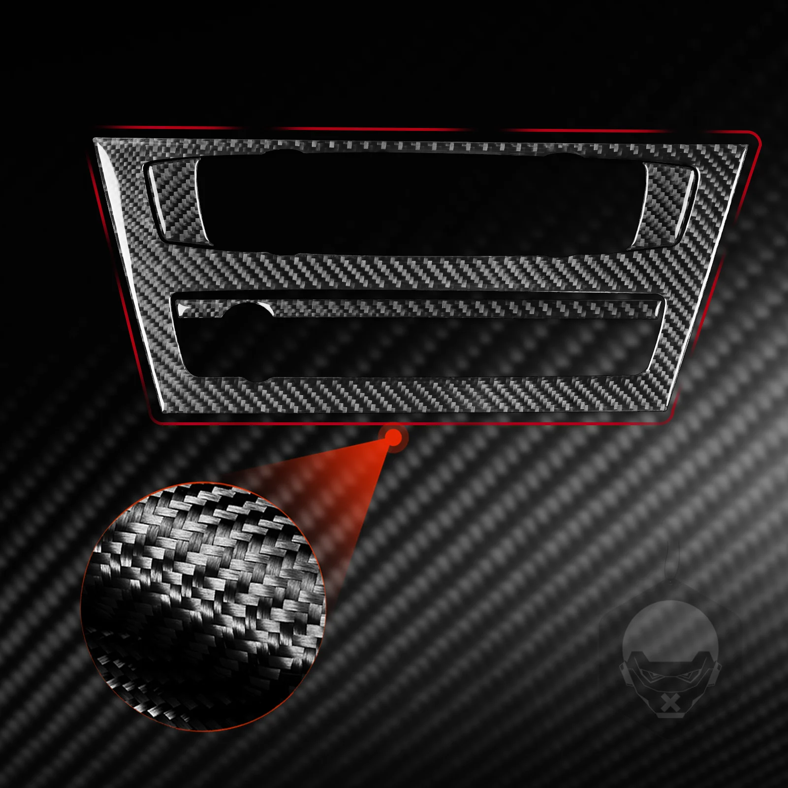 For BMW X3 F25 X4 F26 2011-2017 Carbon Fiber Style Glove Box Handle Cover Trim Decoration Sticker Interior Accessories view 4