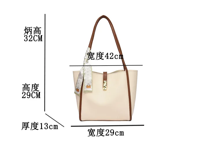 Lady Shoulder Handbag DIY Sewing Materials Set Handmade Bags Making Kit for Women Leather Bucket Tote Bag Handicraft Accessories