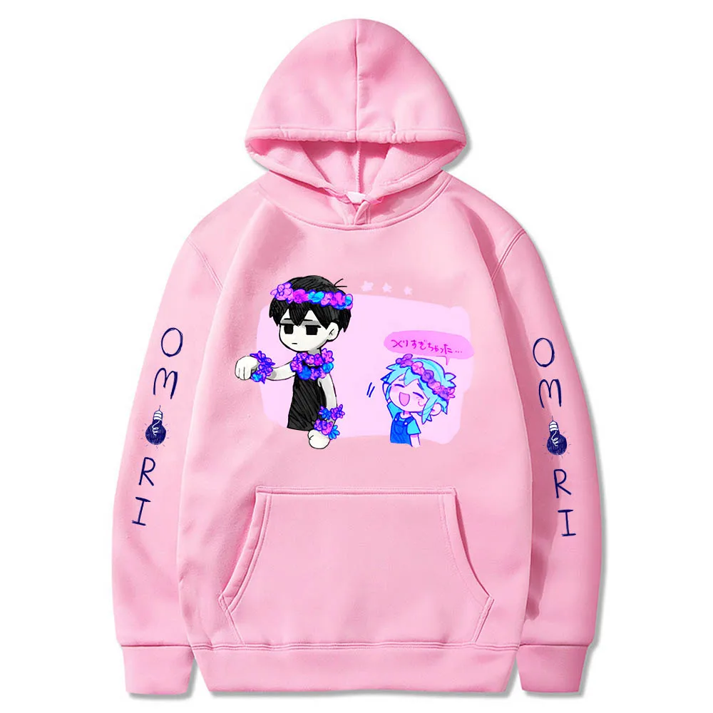 Omori Sunny Basil Hero Mari Kel Manga/Comic Hoodies Kawaii Sweatshirts Cartoon Funko Pop Clothes Men/women Regular Fit Sudaderas