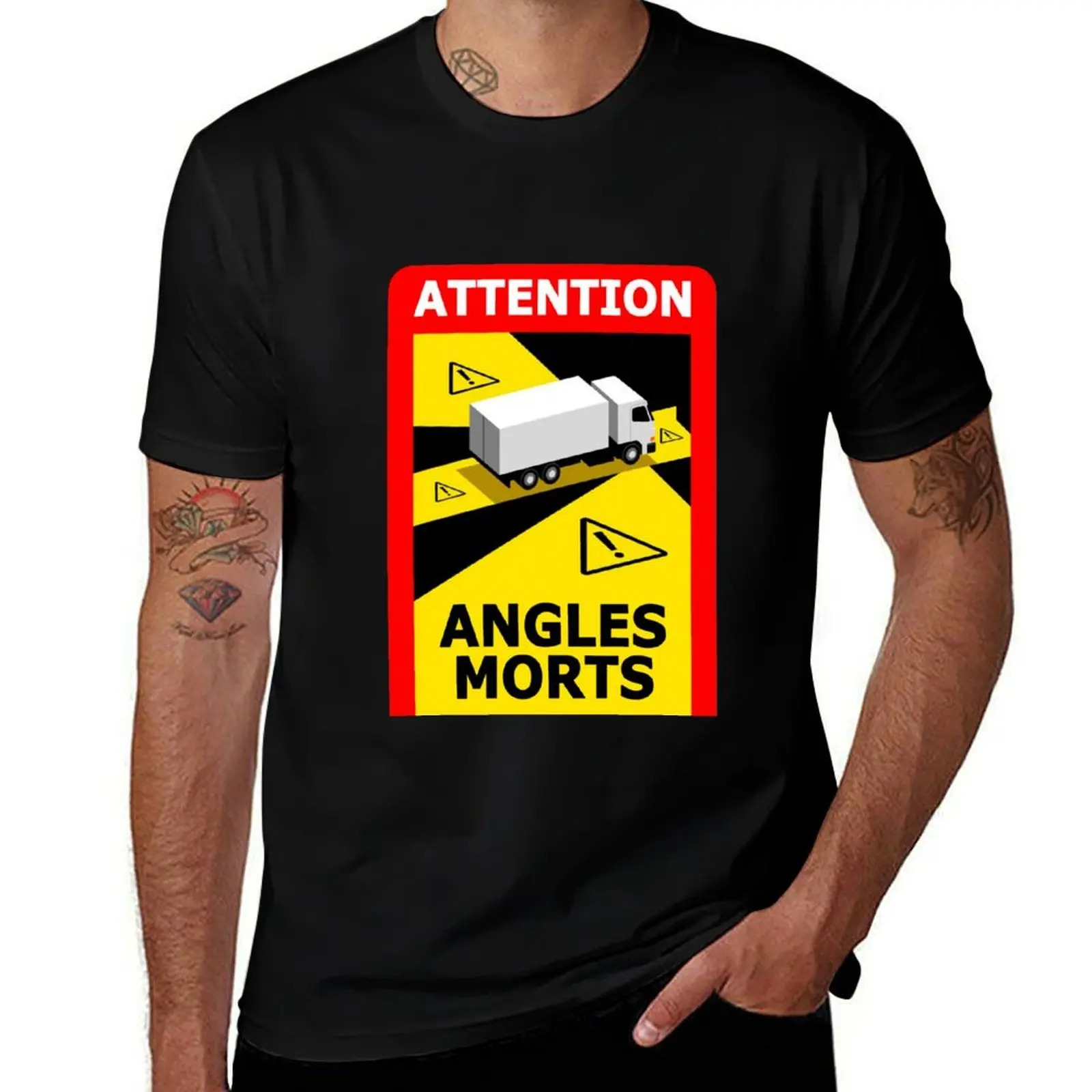 

ATTENTION: angles morts T-Shirt t shirt man luxury man t shirts for men T-Shirt